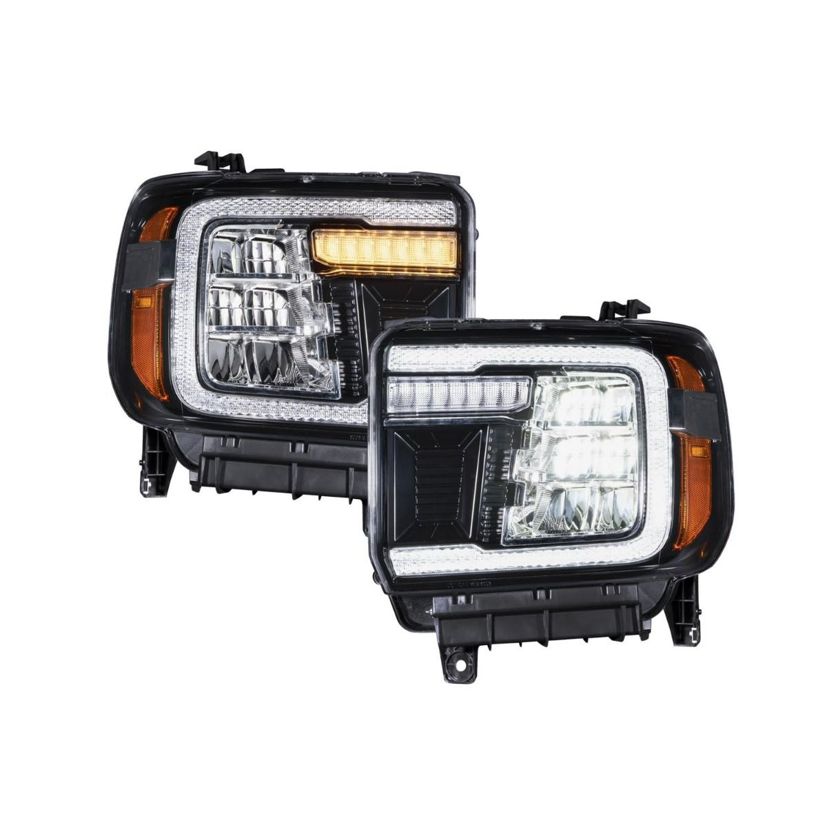 FORM Lighting LED Reflector Headlights, 2014-2018 GMC Sierra 1500 / 2015-2019 Sierra 2500/3500, Pair - FL0011