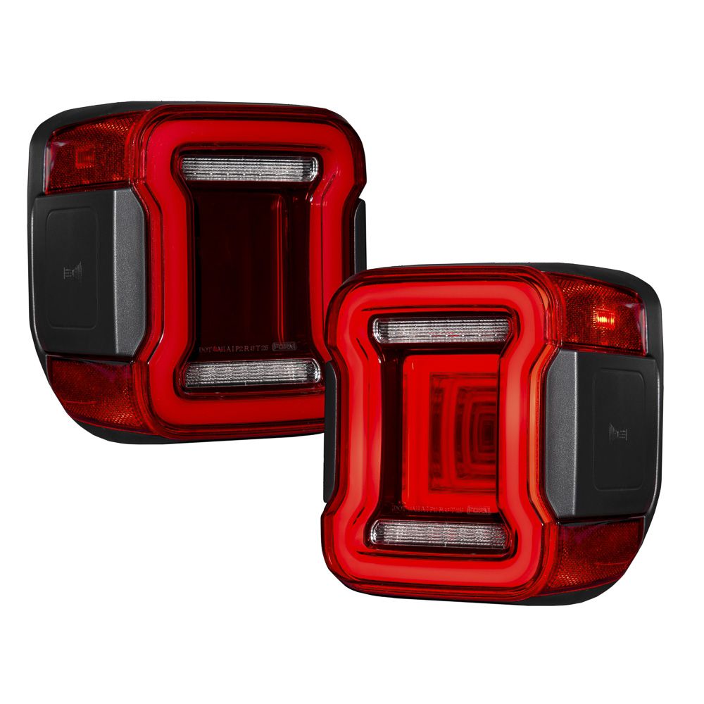 FORM Lighting LED Tail Lights, 2020-2026 Jeep Gladiator (Red Lens), Pair - FL0021