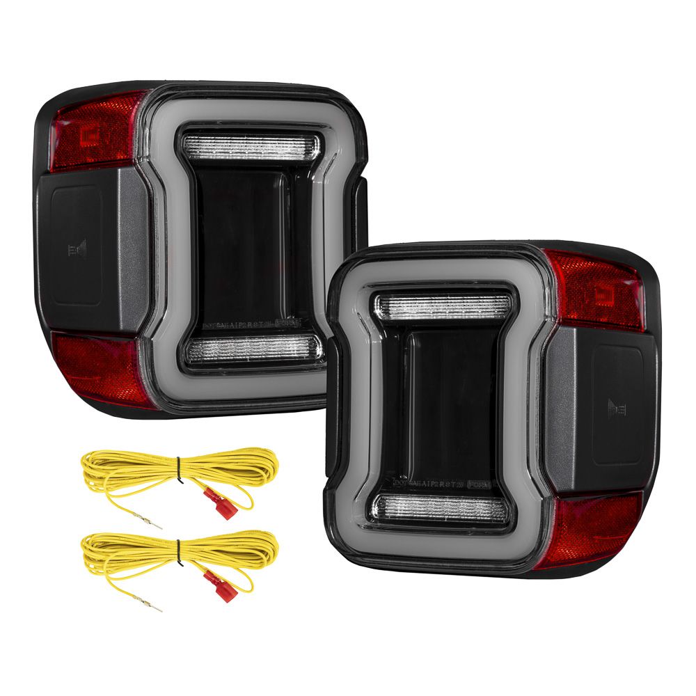 FORM Lighting LED Tail Lights, 2020-2026 Jeep Gladiator (Smoked Lens), Pair - FL0022