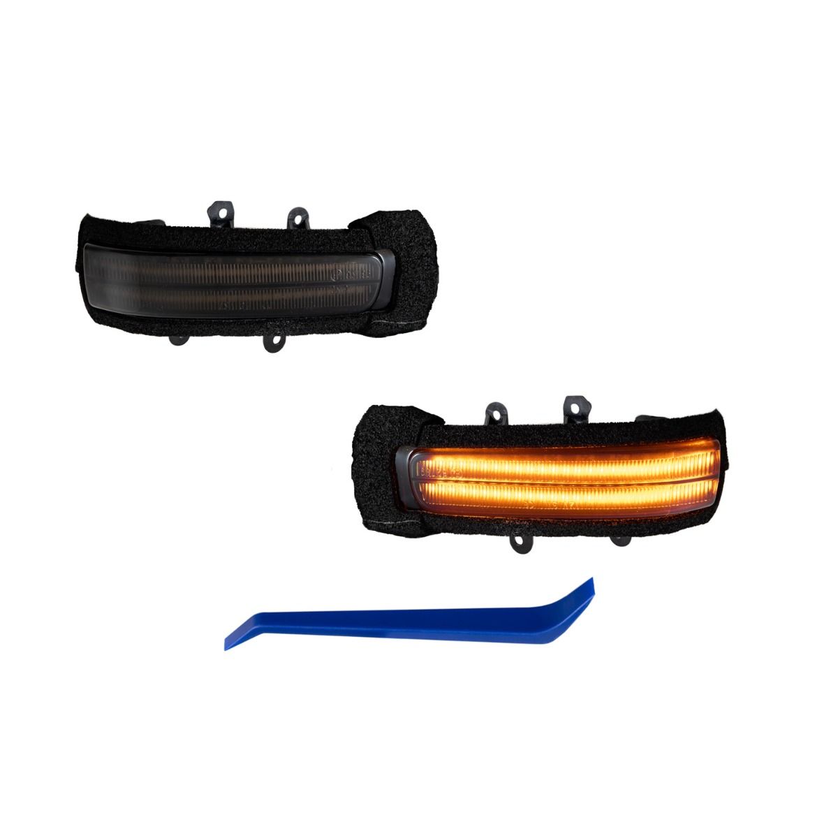 FORM Lighting LED Mirror Lights, 2010-2013 Toyota 4Runner / 2012-2015 Tacoma (Smoked Lens), Pair - FL0028