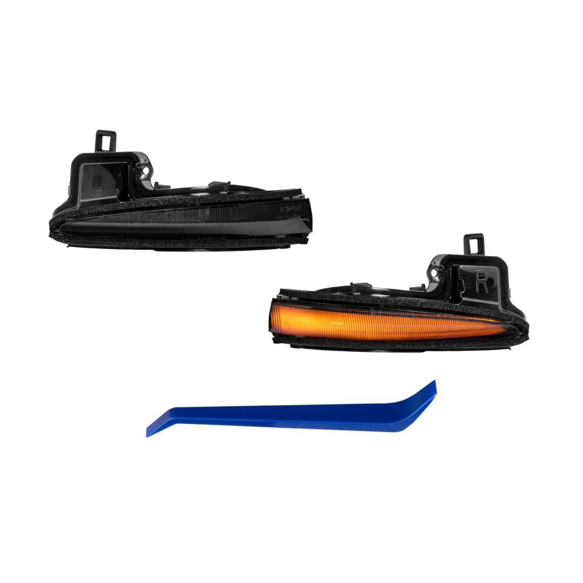 FORM Lighting LED Mirror Lights, 2019-2025 Toyota RAV4 / 2016-2023 Tacoma (Smoked Lens), Pair - FL0032