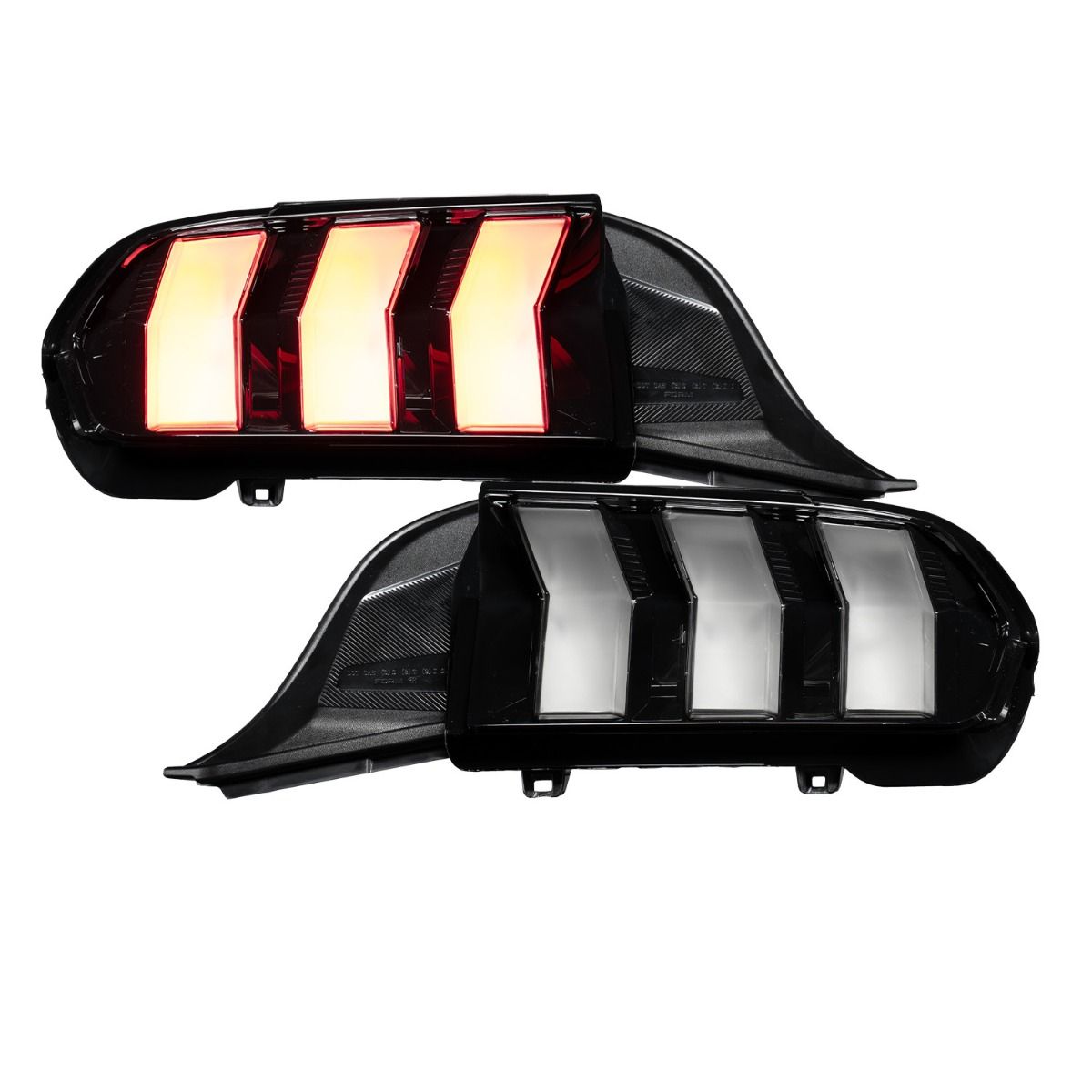 FORM Lighting Sequential LED Tail Lights, 2024-2027 Ford Mustang (Euro Clear Lens), Pair - FL0087