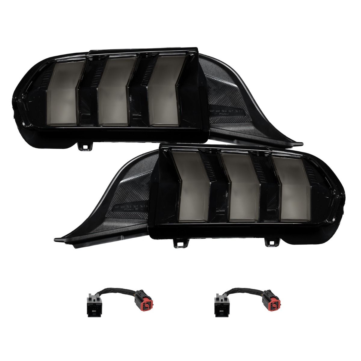FORM Lighting Sequential LED Tail Lights, 2024-2027 Ford Mustang (Smoked Lens), Pair - FL0088