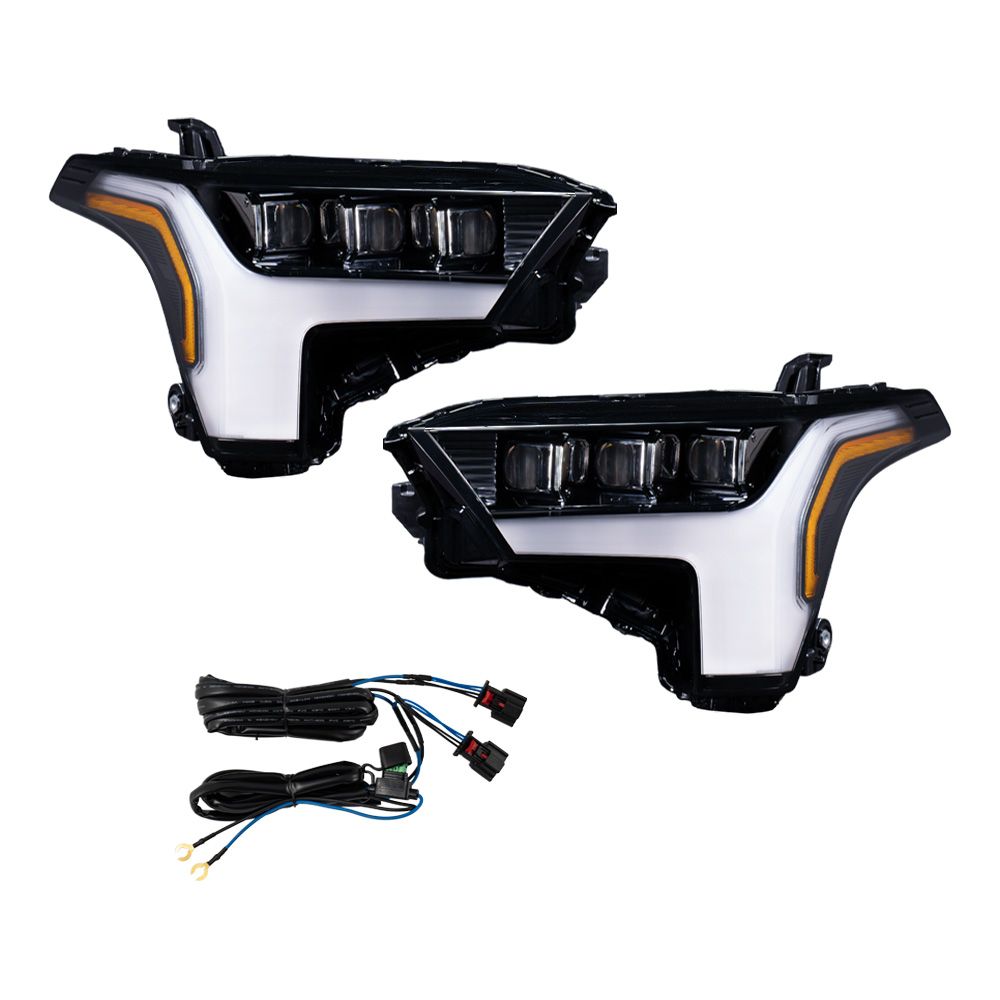 FORM Lighting Sequential LED Projector Headlights, 2022-2026 Toyota Tundra / 2023-2026 Sequoia (Replaces OEM Reflector), Pair - FL0101