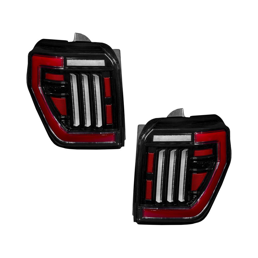 FORM Lighting LED Tail Lights, 2010-2024 Toyota 4Runner (Red Lens), Pair - FL0106
