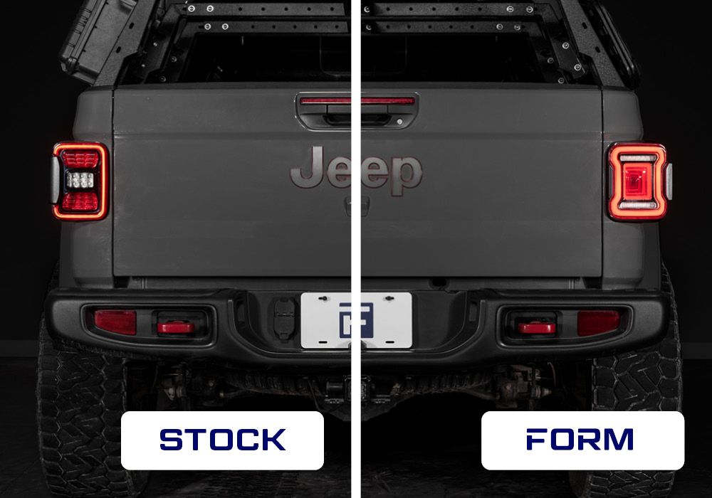 FORM Gladiator tail lights - jeep gladiator tail light splash modern appearance b - FL0022