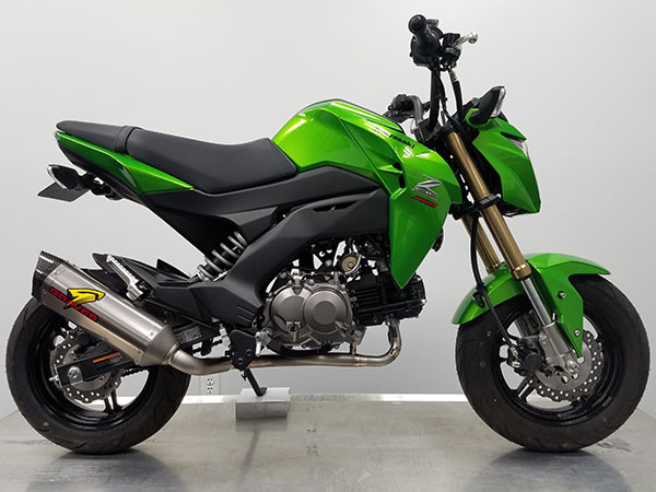 Graves Motorsports Kawasaki Z125 Pro Full Titanium Exhaust System EXK-18Z125-FTT