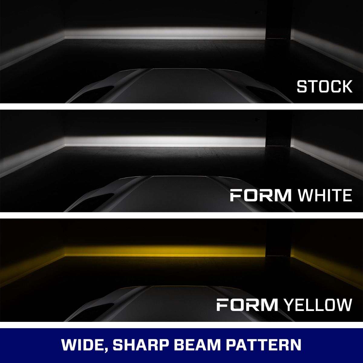 FORM Toyota fog lights - toyota type t3 fog light infographic - FL0083