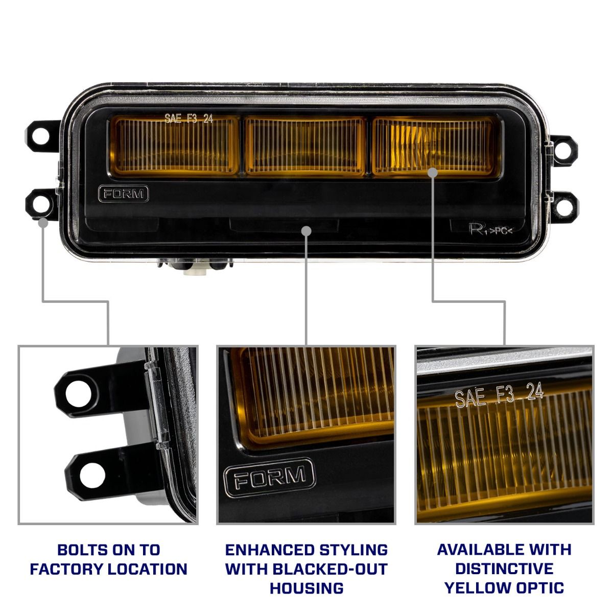 FORM Toyota fog lights - toyota type t3 fog light infographic 5b - FL0082