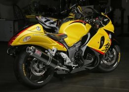 1121252  Yoshimura RS-3 Dual Slip-ons w/ Carbon Fiber Mufflers - '08-'20 Suzuki GSX-R1300 (BUSA)