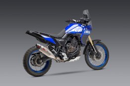 Yoshimura RS-12  Stainless Full System Exhaust w/ Carbon End Cap - Yamaha '21-24  Tenere 700    13710AS521
