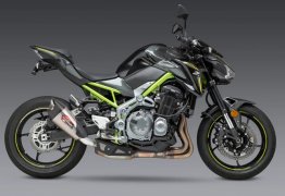 14900BP521  Yoshimura Stainless AT2 Slip-on w/ Carbon Endcap - '17-'24 Kawasaki Z900