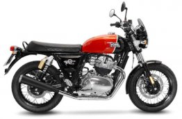 Leo Vince 15007BU CLASSIC RACER BLACK EDITION Slip-Ons for Royal Enfield Continental GT650 / Interceptor 650  2019 - 2024