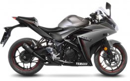 Leo Vince 15212FBU LV-10 FULL BLACK Slip-On for Yamaha YZF-R25 / R3 2014 - 2025