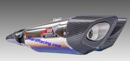 Yoshimura HAYABUSA 2021-25 Race R-11SQ-R Dual Stainless Slip-On Exhaust, w/ Titanium Mufflers, 1U0-592-L16G0