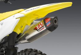 219220S320  Yoshimura  RS-12 STAINLESS FULL EXHAUST W/ ALUMINUM & CARBON FIBER END CAP & STAINLESS HEADER -  SUZUKI RM-Z450 '18-24