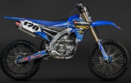 234812D321    Yoshimura RS-4 Stainless Slip-On Exhaust w/ Aluminum Muffler - YAMAHA YZ450F  2014-17 / FX '16-'17 / WR 450F '16-18