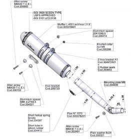Leo Vince 3378 LV-X Slip-On for Suzuki DR650 SE  1996 - 2025