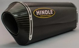 75-0232CC   Hindle Evolution Stainless Steel High Mount Full System w/ Carbon Can for Suzuki GSX8S/R  2023 - 2025