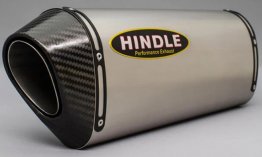 75-0232TC   Hindle Evolution Stainless Steel High Mount Full System w/ Titanium Can for Suzuki GSX8S/R  2023 - 2025