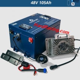 Allied Commercial 48V 105Ah Lithium LiFePO4 Battery Conversion Kit for Golf Cart, AB-48V-105AH