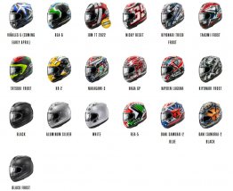 Arai Helmets - Corsair-X Replicas/Graphics -   ARAI-CORXReplicas2