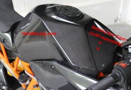 Tyga Carbon Fiber Tank Cover, BPCX-7431A - '15-'21 KTM RC390