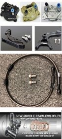 COMPLETE Brake UPGRADE Kit (FRONT & REAR) fits '13-'20 Honda GROM (NON-ABS) & '22+ GROM RR (ABS & NON-ABS)  -  IN STOCK