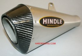 76-0790MC    Hindle Slip On Exhaust w/ Evolution  Megaphone Stainless Can and Carbon End Cap     790 DUKE  2018-20/890 Duke 2020-22