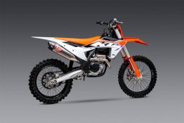 262541S720   Yoshimura   2022.5/23-24 KTM/Husqvarna SX-F/FC250/350 RS-12 Titanium Signature Series  FS Ti Headers   Ti Can w/Carbon End Cap