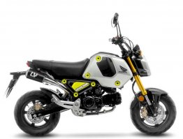 Leo Vince  Exhaust - LV-10 Full System High Mount - Stainless Tailpipe/ Carbon Muffler/ Stainless End Cap   Grom RR  22-25  15253CU