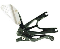 FXR-A01  GILLES Factor X Rear Sets - '09-'13 Aprilia RSV 4 / Factory/Tuono V4R  - BLACK