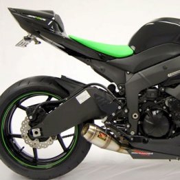 WK608-s  WERKES USA SS GP Slip-on w/ Baffle - '09-'12 Kawasaki ZX6R