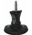 52P  Chinook Bases - Euro Pin  - Two-Bolt "Quick Release" Rubber Mast Base EX