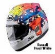 Arai Helmets - Corsair V Replicas/Graphics -Russell Frost White  ARAI-RUSSFRSTWHT