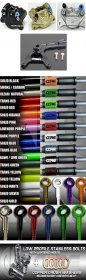 CUSTOM COLORED REAR Brake UPGRADE Kit (REAR ONLY )  - '13-'20 & '22+ Honda GROM OG / SF / RR  - CUSTOM COLORED LINES