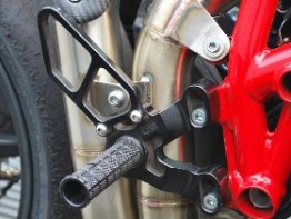 05-0641B  Woodcraft Rear Sets - Ducati  848 Evo '12-14/ 1198SP  '11-14  w/GP Shift (Factory Quick Shifter)