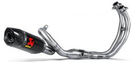 S-Y7R2-AFC  Akrapovic Race w/ Carbon Full Exhaust - '14-24 FZ07 MT07/ '16-20 TRACER 700/'16-24 XSR 700