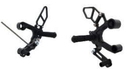 05-0409B Woodcraft  Rear Sets -  Yamaha FZ09  '14-17/ FJ09 '15-17 / XSR900 '16-17  Black (Std or GP Shift)
