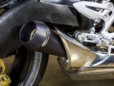 SU9212-GP M4 Exhaust - Suzuki- '16-19  GSX-S 1000/ 1000F   GP Black Satin Can Slip On