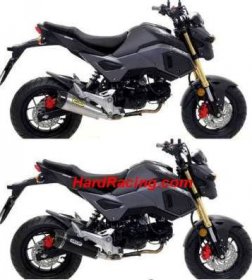 52005MI/52507XK-x  Arrow Stainless Full Exhaust for 2016-20  Honda GROM SF
