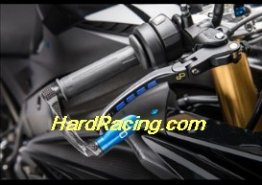 LighTech - Folding Brake Lever Adjustable- Alien Grip Soft Touch - LEVDXX