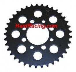 JTF801   JT 420 Rear Steel Black Sprocket - Kawasaki Z125 Pro