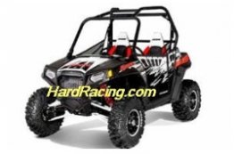 UTV Pro Armor -2012 RZR-S GRAPHIC KIT - BLACK LE W/ CUT OUTS (BLACK, RED, WHITE)  P081405BR
