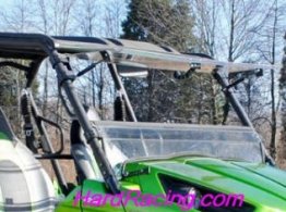 UTV Windshields -  Kawasaki Teryx 750/800 Scratch Resistant Flip Windshield   FWS-K-TRX4-XX