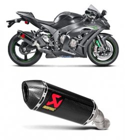 S-K10SO16-HZC    Akrapovic Carbon HEX Slip On w/Carbon End Cap - '17-18  Kawasaki ZX-10RR