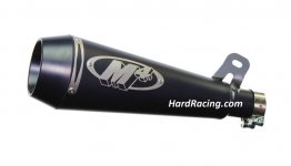 M4 Exhaust - Suzuki- '05-06  GSXR1000 Black GP Slip On, SU9922-GP