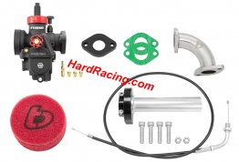 TB Parts TB Carb kit, Nibbi 19, & Black Billet Throttle - Yamaha TTR110, TBW9550