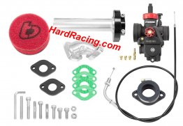 TB Parts TB Carb kit, Nibbi 24, & Black Billet Throttle - Yamaha TTR110, TBW9557