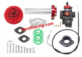 TB Parts TB Carb kit, Nibbi 26, & RED Billet Throttle - Yamaha TTR110, TBW9560